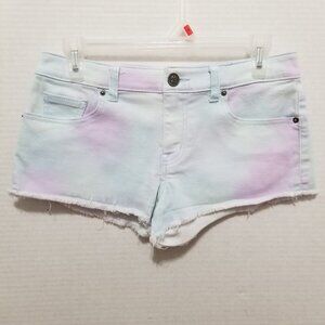 Victoria's Secret shorts 0 VS Boyfriend pastel tie dye denim jean stretch booty